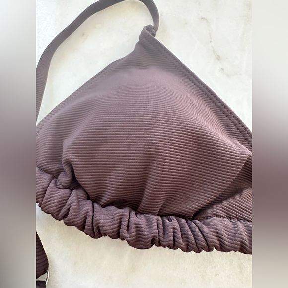 Wilo The Label Chocolate Ribbed String Bikini Set - Picture 7 of 8